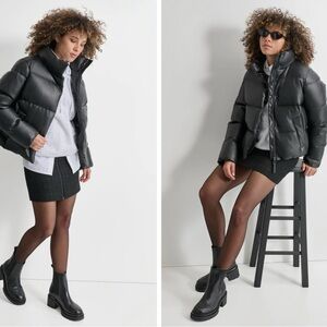 DKNY Bomber Jacket Puffer Jacket Black